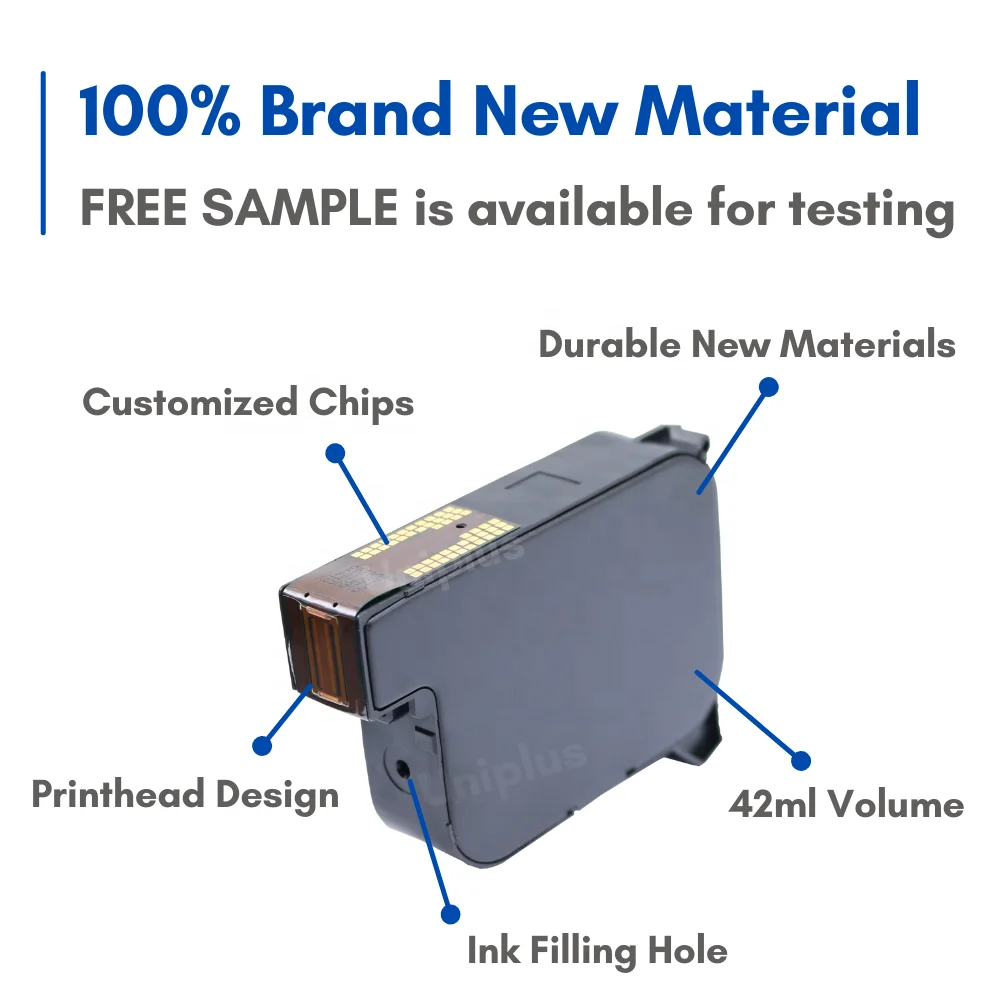 Made in Taiwan Handheld Printer Solvent Ink Cartridge for Hp45 Cartridges for Unlocked Thermal Printer