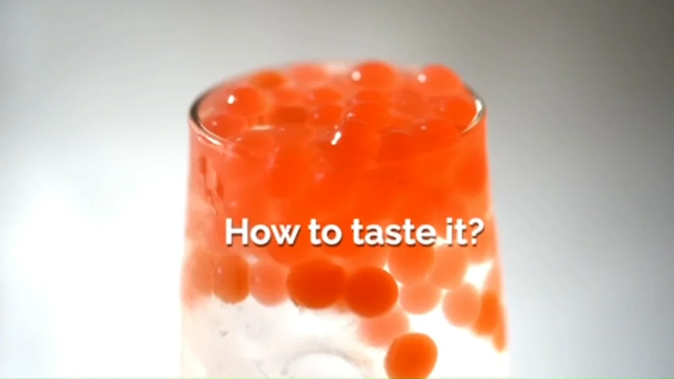 Hot Sale Instant Peach Bursting Boba Pure 15 Popping Boba Juice Ball