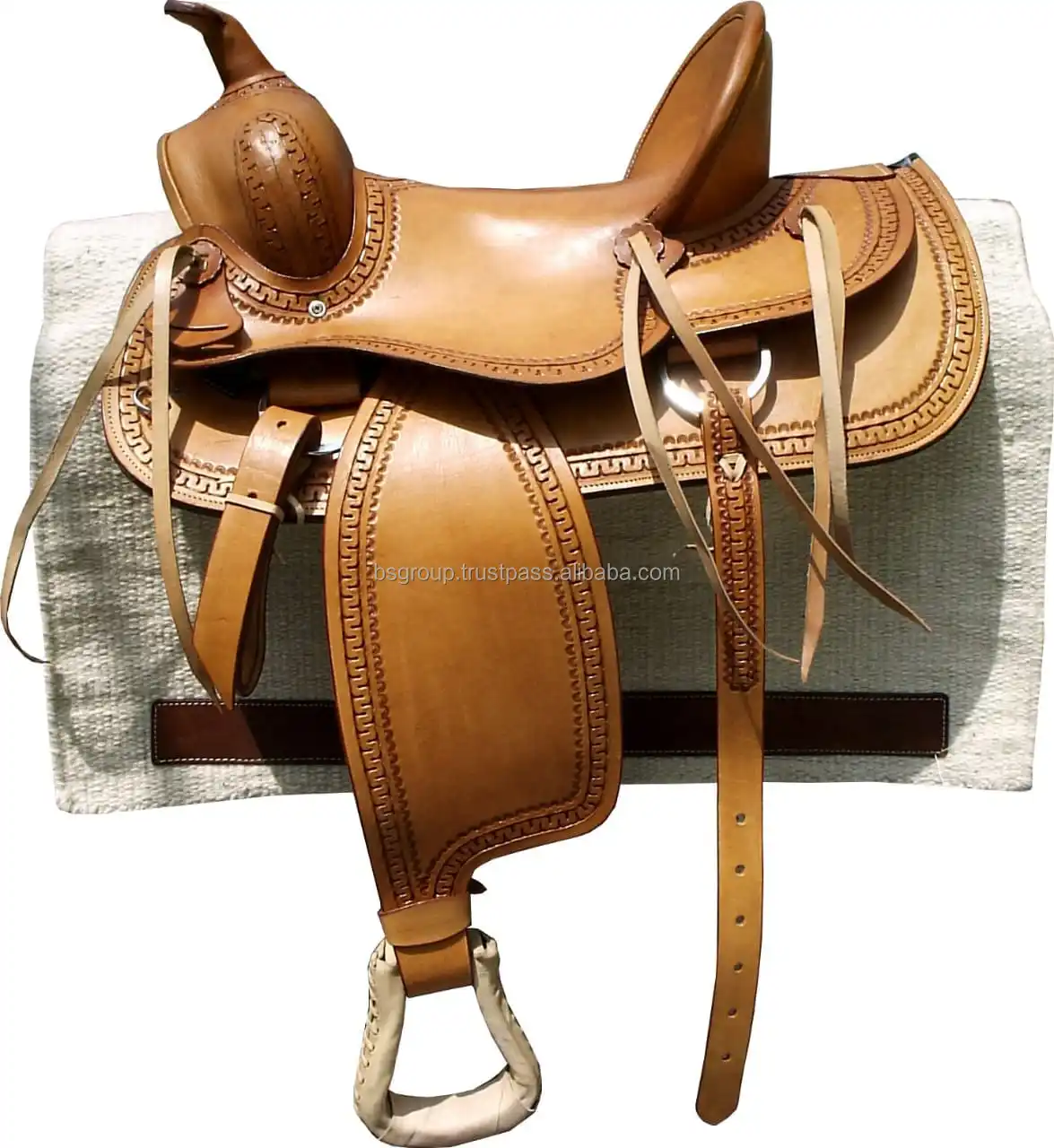 100 Genuine Natural Leather Saddle Top Selling Horse Equipment New