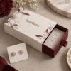 burgundy and shell white