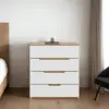 White / Light Oak Color