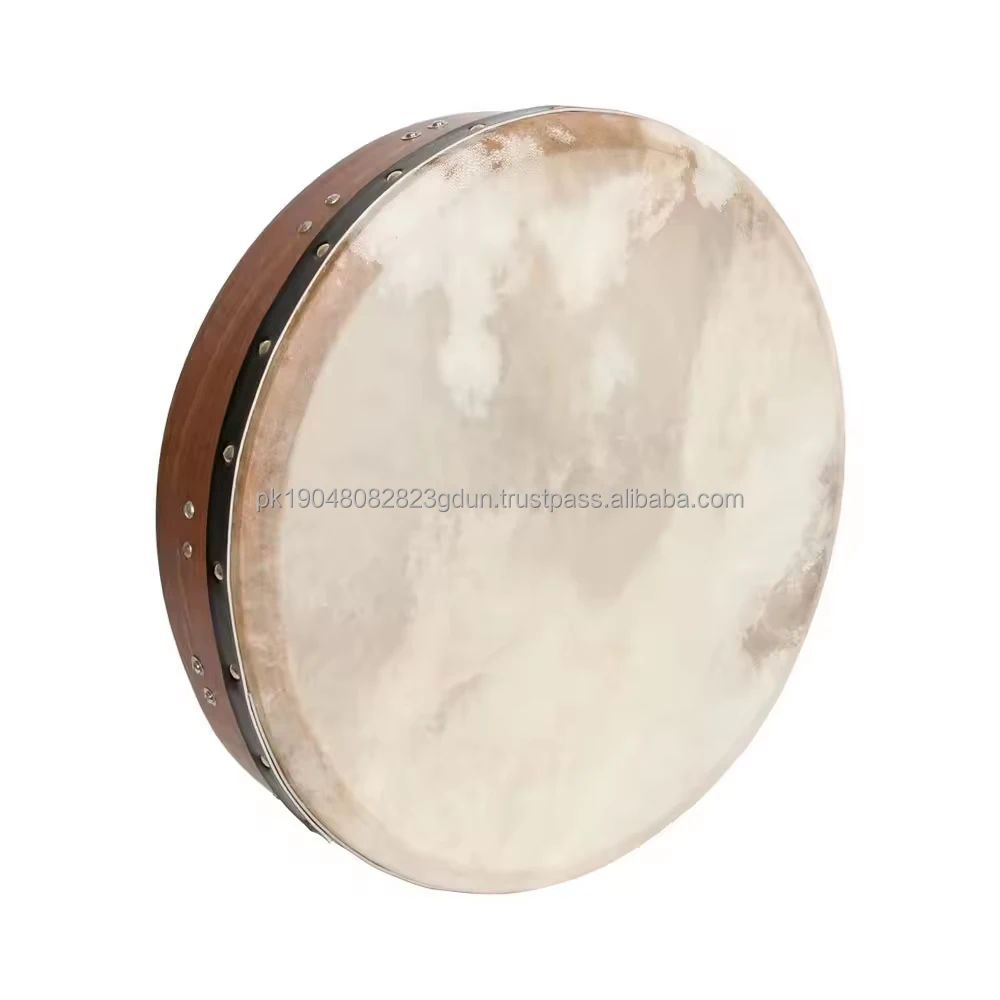 8 Inch Musical Percussion Hand Drum Wood Frame Irish Bodhran Goat Skin