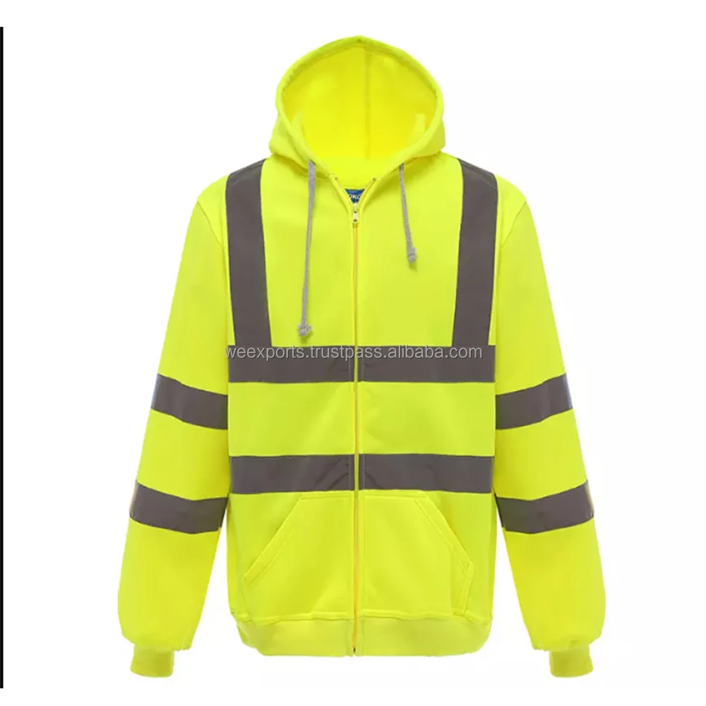 Construction Safety Shirt Hoodies Long Sleeve Reflective Safety Shirt