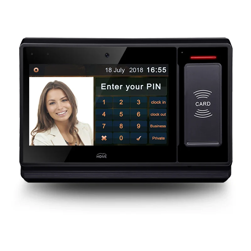 Ethernet Biometric Time Clock Terminal to Record the Attendance Log With SDK for Customer to Build Own System to Integrate With