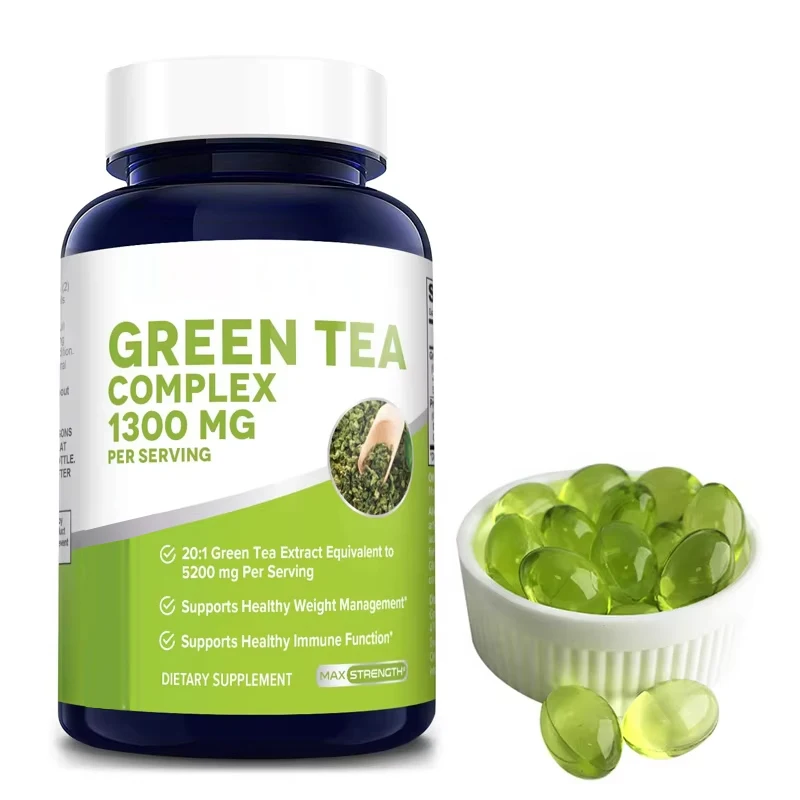 Weight Loss Pills Wholesale 100% Natural Max Pure Herbal L-carnitine + Green Tea Polyphenols Fast Slimming Soft Gels Capsules
