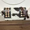 Tan & Black Chekered