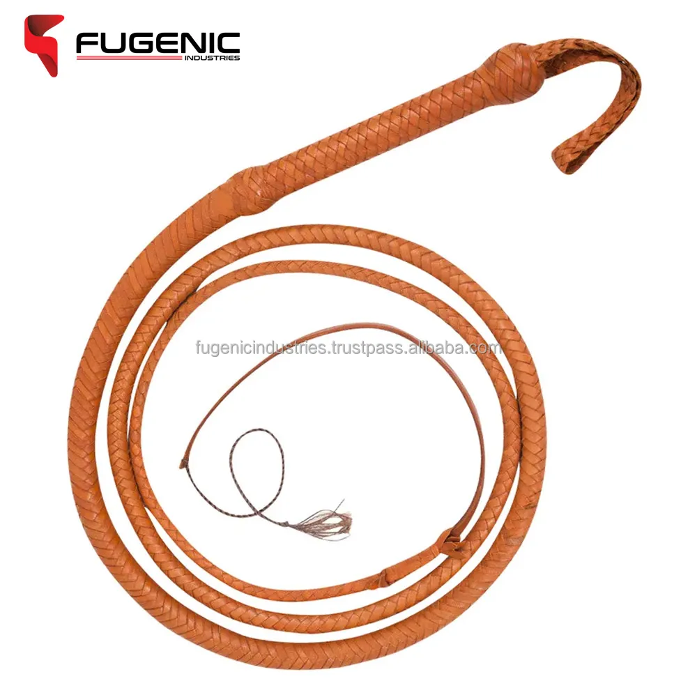 Hand Made Heavy Bull Whip Color 4 To 16 Feet 14 Plaits Custom Bull Whip