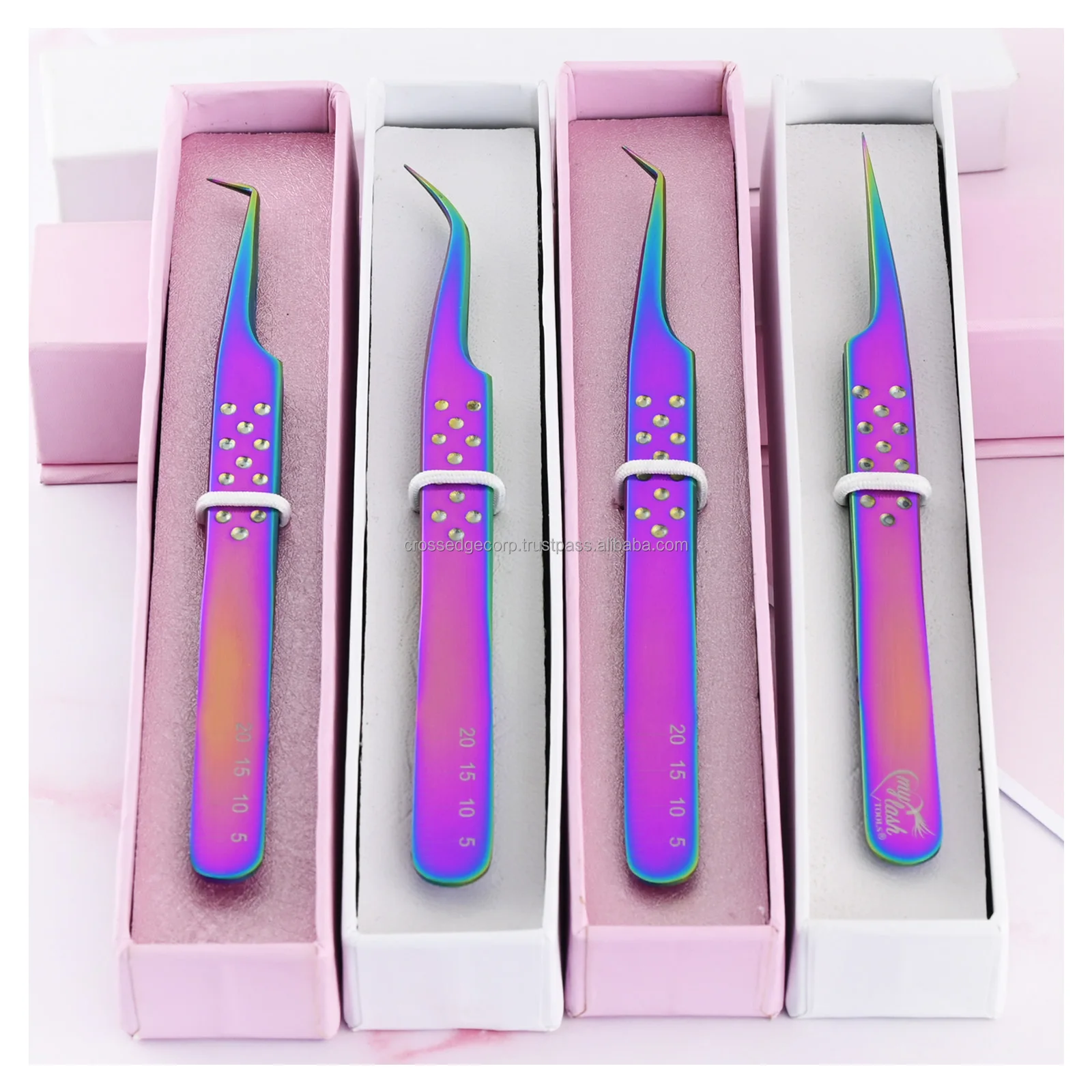 Professional Eyelash Extension Tweezers Best Fiber Tips For Perfect