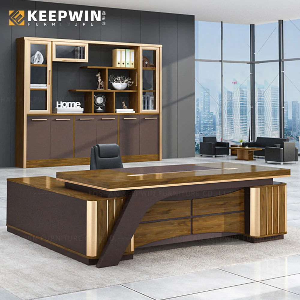 High end office furniture supplier Big office desk designs Wooden