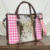 White & Pink Checkered