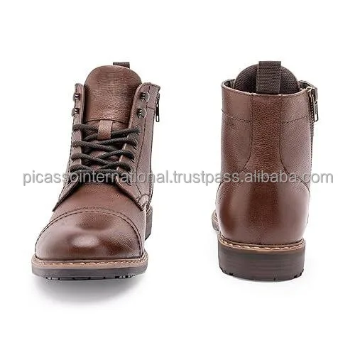 Wholesale Quantity Supplier of Superior Quality Men's Daily and Casual Wear Genuine Leather Shoes Classic Design Hiking Boots