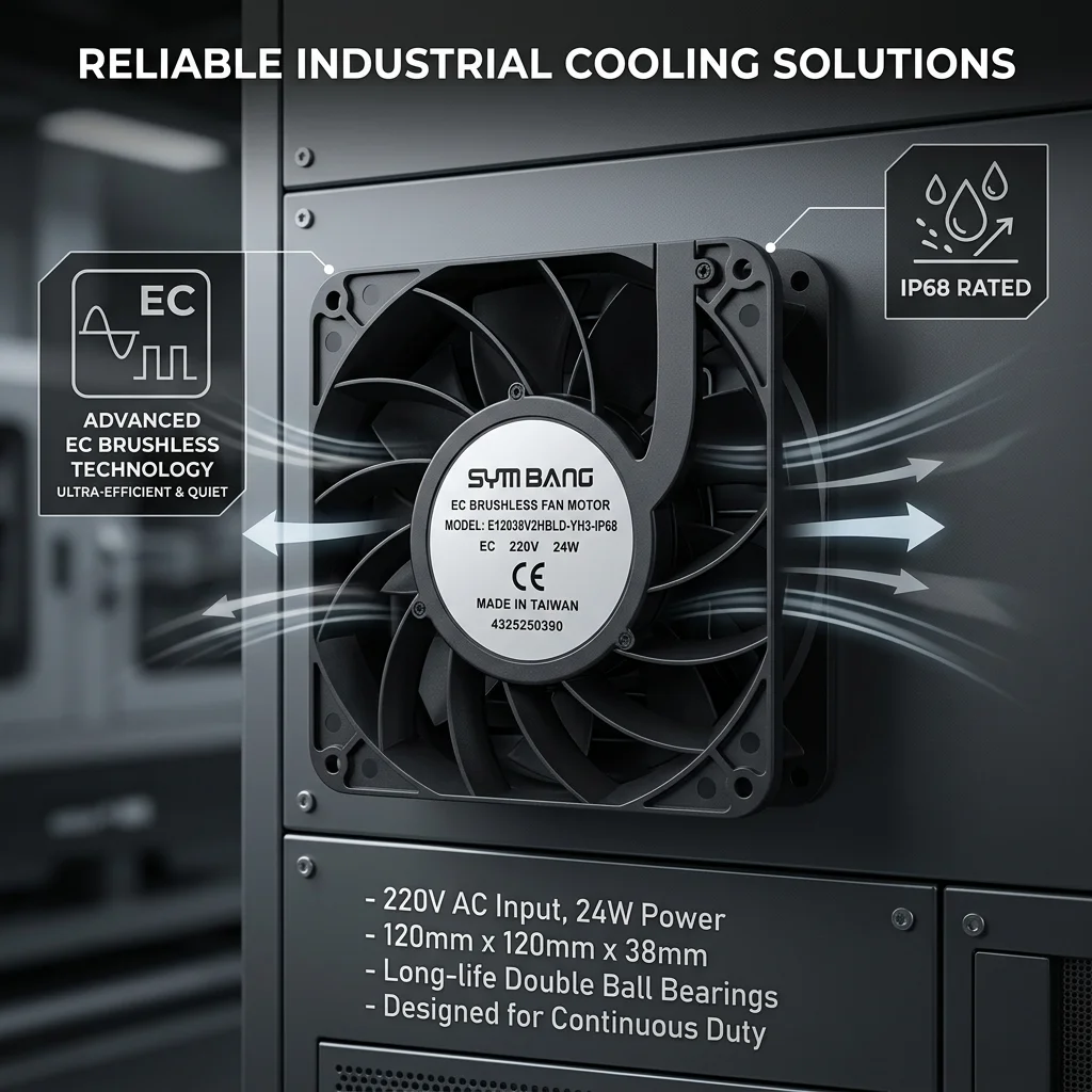 Axial Flow Fan, Brushless, 220V, 24W, IP68 - detail 2