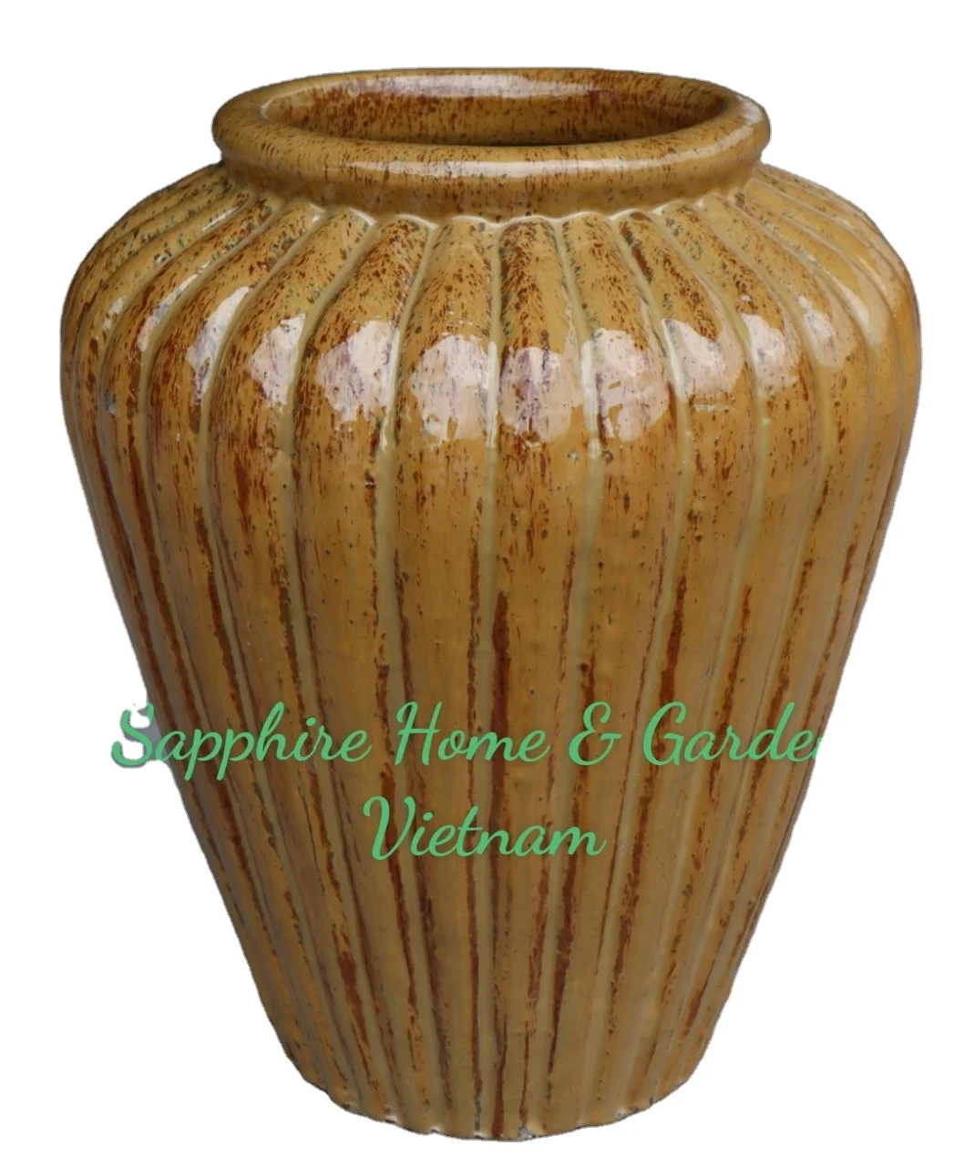 Sapphire Vietnamese Pottery Pots & Planters Transform Your Garden Into ...