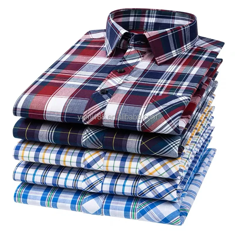 Men's Business Shirt Antiwrinkle Stand Collar Slim Formal Breathable