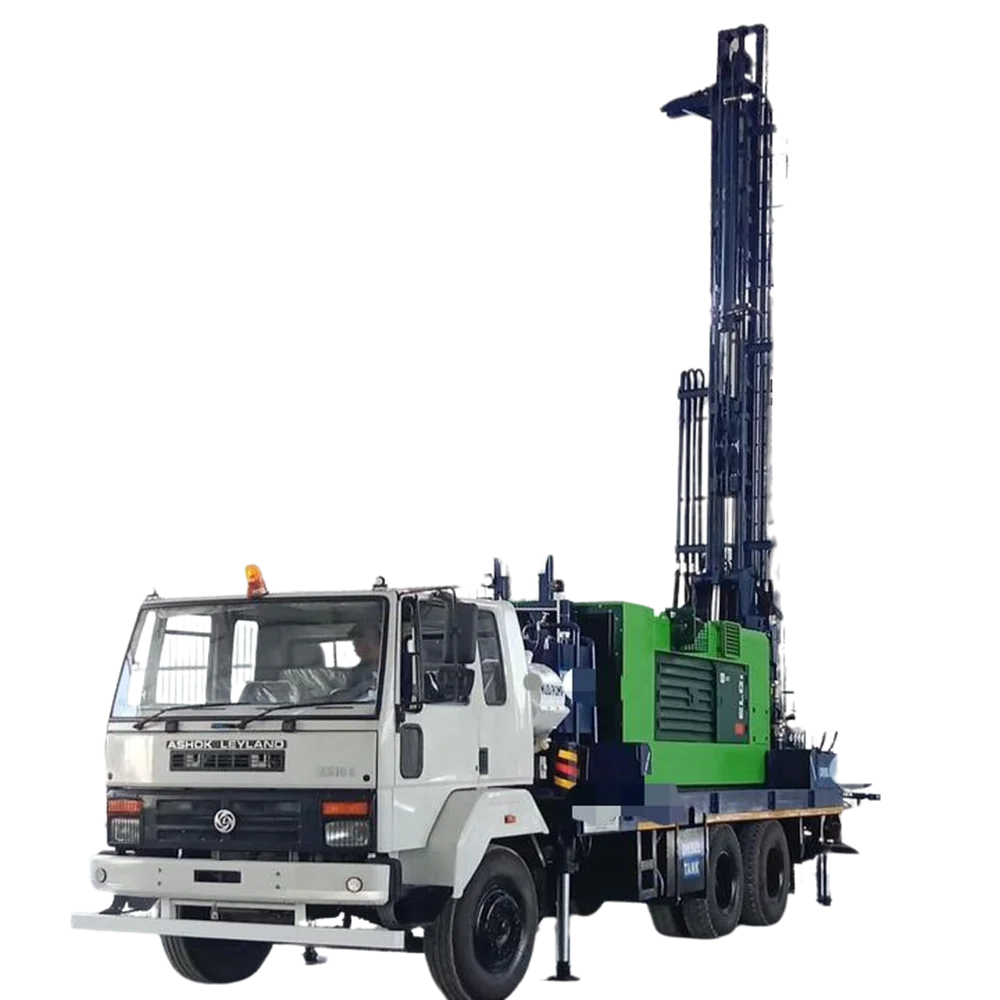 SUNROCK STAR150 METERS WATER WELL DRILLING RIGS for HIGH SPEED and for HAD ROCK DRILLING WITH MUD PUMP