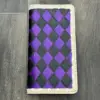 Purple & Black Checkered
