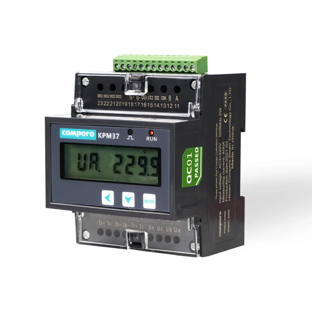 WIFI Power Analyzer IOT Based Wireless Din Rail Multifunction Power Meter 3 Phase Energy Meter