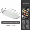 12 inch Oval Plate white