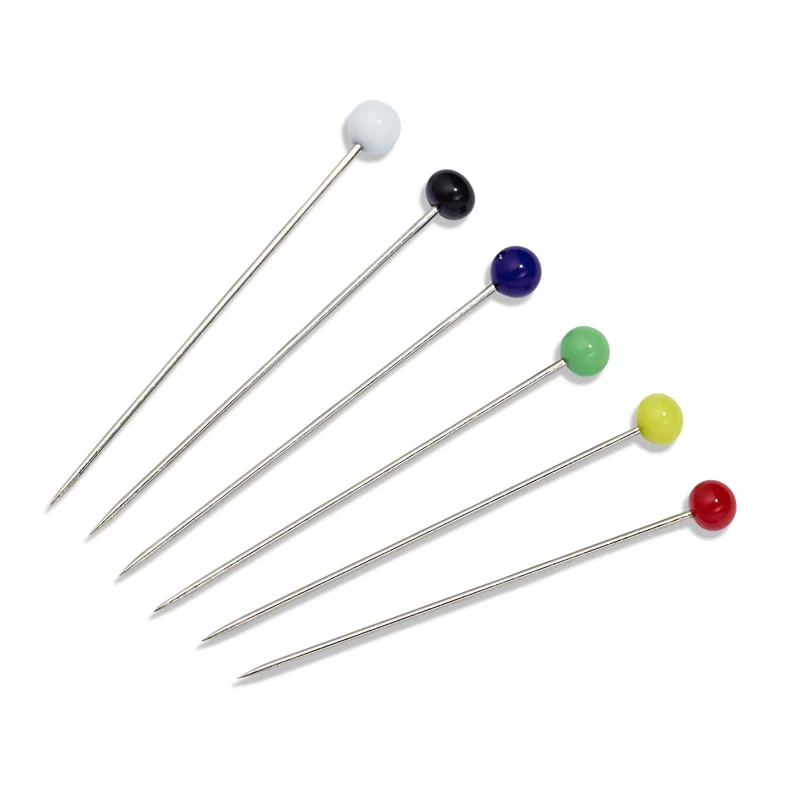 prym 029212 0.8x48mm glass-headed pins colorful