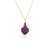 2. Purple Turquoise with Emerald CZ