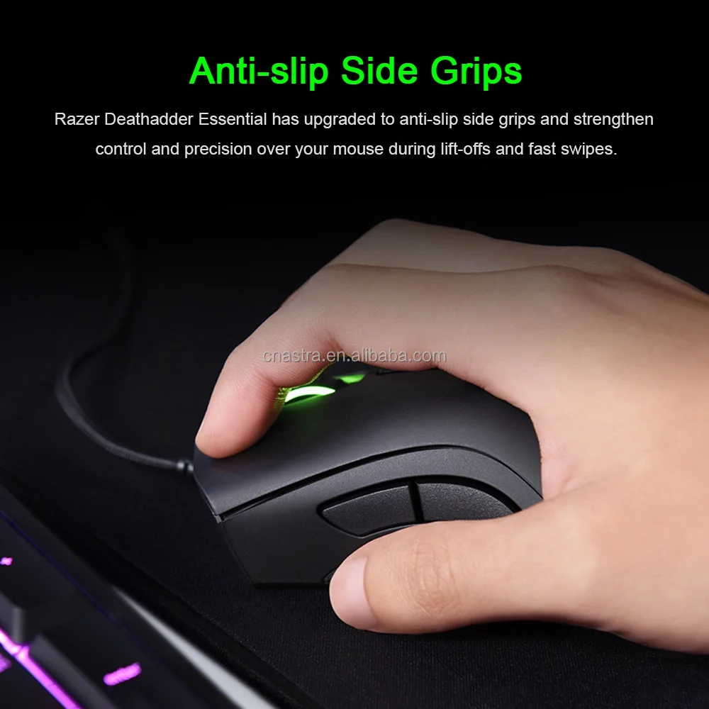 Original Razer Deathadder Essential Wired Gaming Mouse Mice 6400dpi