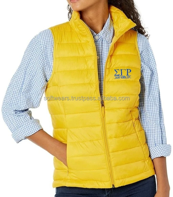 Sigma Razor Vest Sigma Gama Rho Sorority and Fraternity Winter Vests/jackets