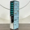 Black & Turquoise Checkered