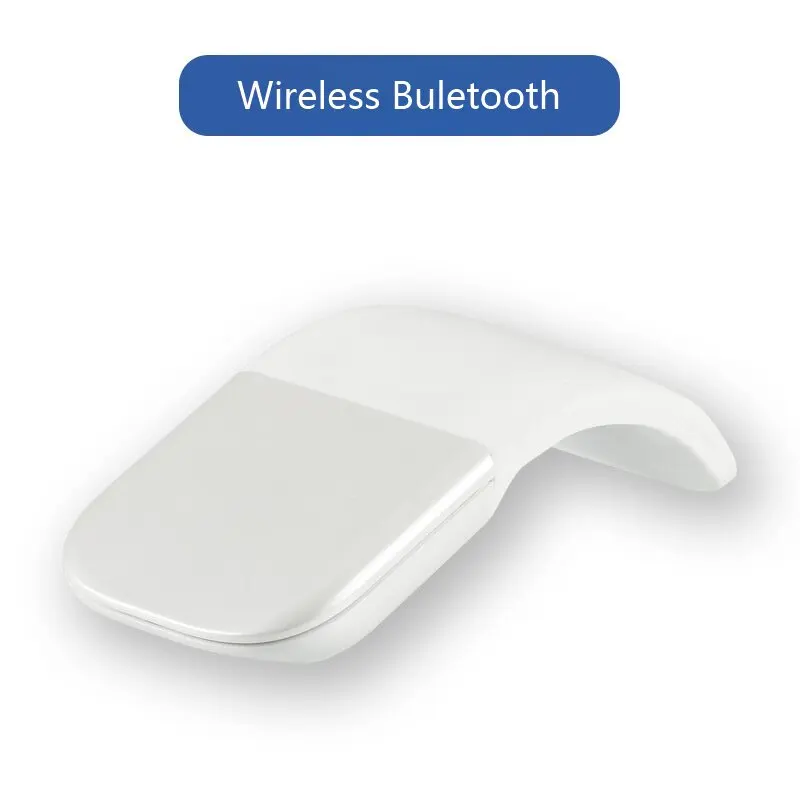 Mini 2.4GHz Foldable Arc Touch Pad Ergonomic Optical USB Receiver Mouse Wireless for PC Notebook Smart TV 3D Style