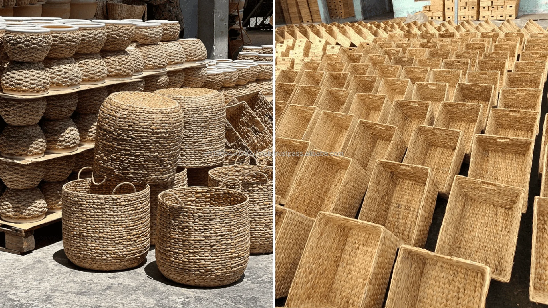 Handcrafted Water Hyacinth Wall Panel with Natural Texture Boho Style ...