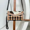 Tan & Black Checkered
