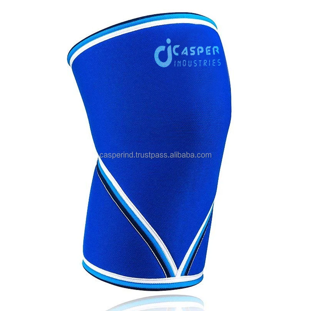 7mm Thick Neoprene Power Lifting Weightlifting Gym Knee Sleeve For Knee