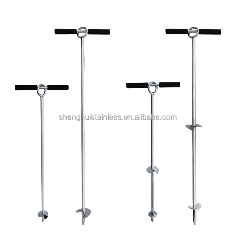 Âncora de Areia em Espiral Dupla em Aço Inoxidável Âncora Marinha Resistente Fornecimento OEM