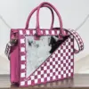 Pink & White Checkered
