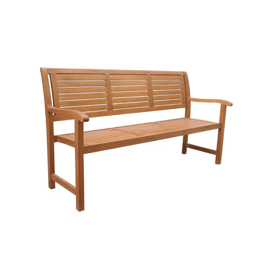 Customized Modern Solid Wood 3-Seater Bench Natural Traditional Design Living Room Furniture for Outdoor Parks Patios Schools