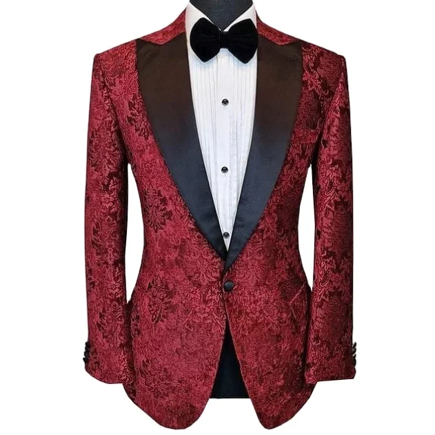 Customized Color High-quality High Classic Jacquard Blazer For Men ...