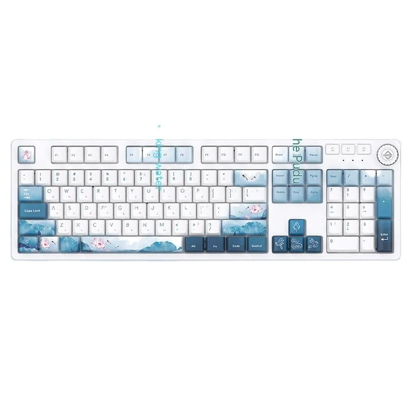 Ajazz AK666 Wired Mechanical Keyboard - 104 Keys, RGB Backlit