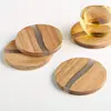 Natural Wood Brown + Translucent Grey/White Resin