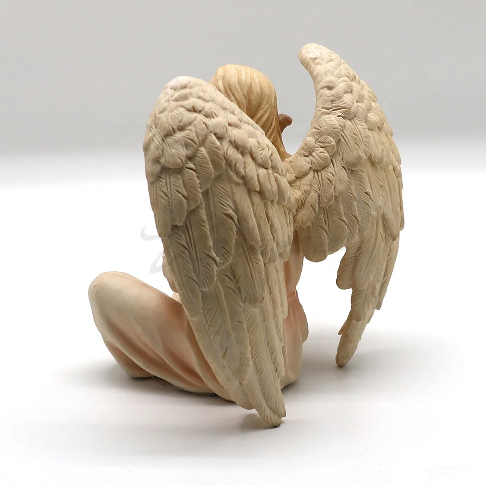 VERONESE дизайн-Ангел сидящий с LYRE-цвет окрашенная отделка