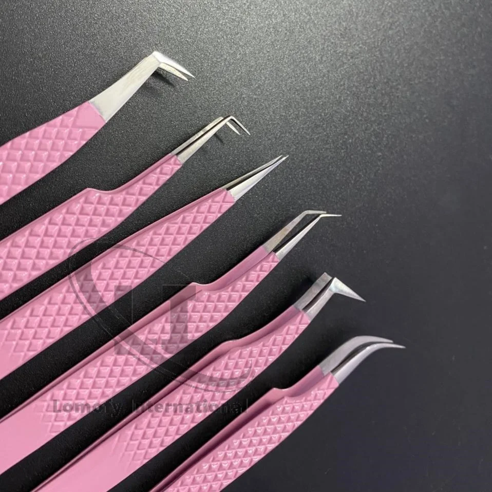 Baby Pink Powder Coated With Silver Tip Stainless Steel Stainless Steel