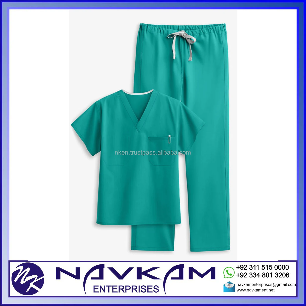 Fashion Men Stretch Dental Hospital Scrubs Uniform Sets Unisex Pharmacy ...