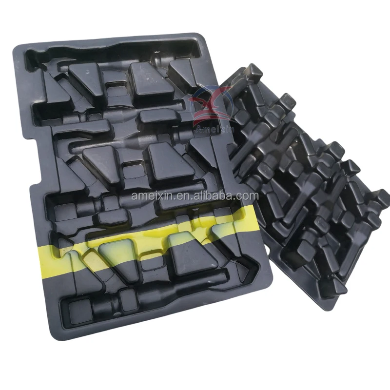 Ameixin Custom Plastic Vacuum Forming ABS Thermoforming Strong Spare Parts Auto Car Vehicle Turnover Tray