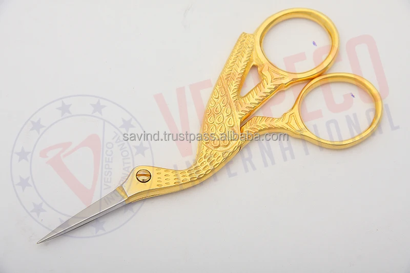 Stork Shaped Scissor 13 Cm Embroidery Scissors Fine Point Scissor Buy Fancy Embroidery Scissor
