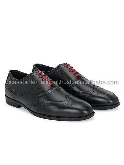 OEM High Quality Trendy Design Classic and Stylish Look Casual Wear Oxford Trendy Office Business Genuine Leather Shoes for Men