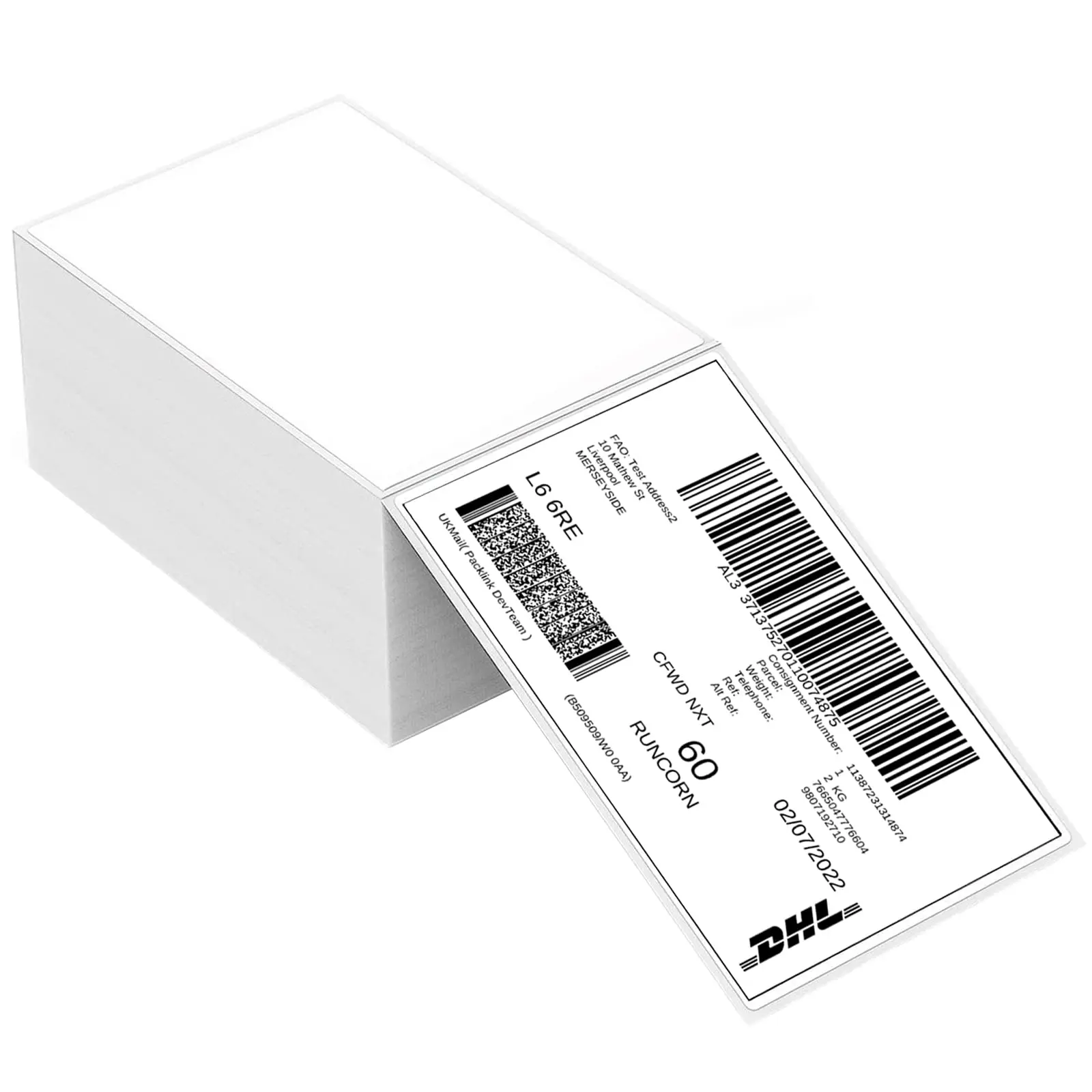 Waybill Sticker A6 Thermal Paper White Square 100x150 Logistics Express Label for 4*6 Inch Direct Thermal Printer Labels
