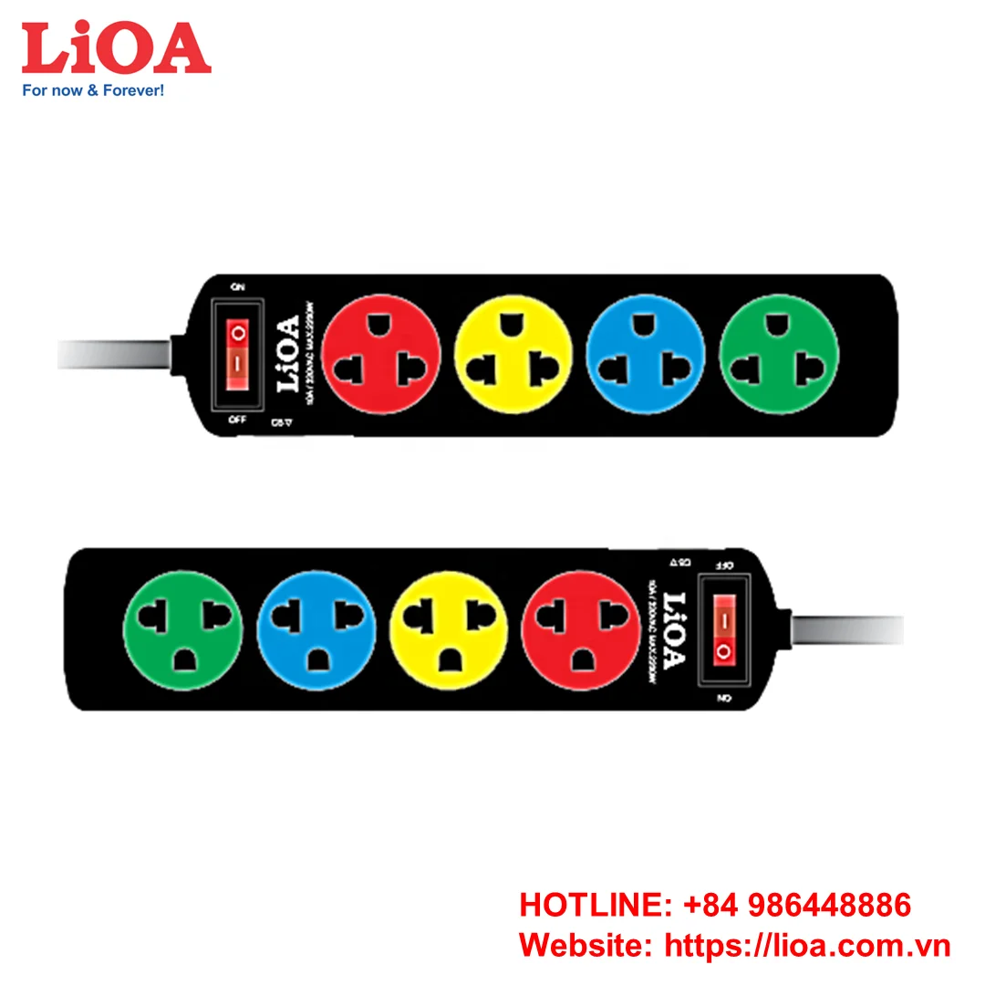 Lioa Common Extension Socket With Switch - 4 Outlets - 1100w (220vac ...