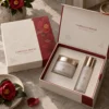 porcelain ivory and camellia red