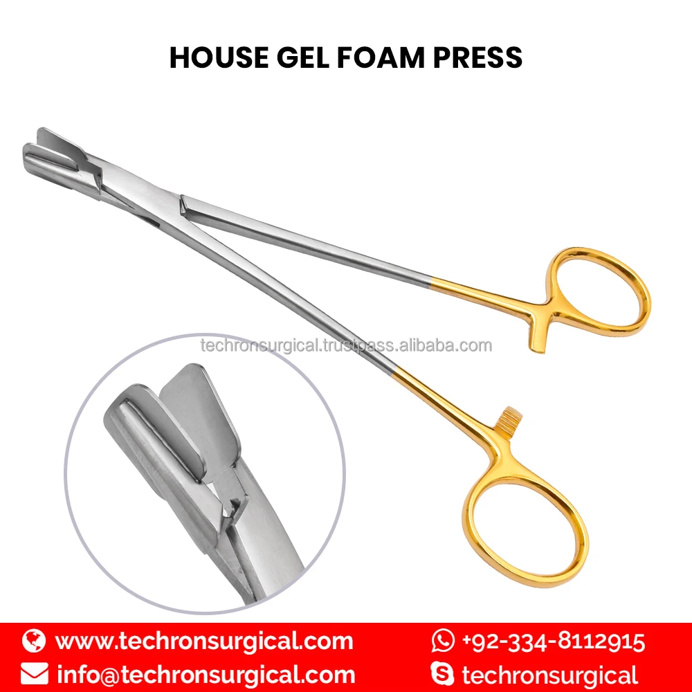 Ent House Gelfoam Press Forceps Buy House Gel Foam Forceps For Ent