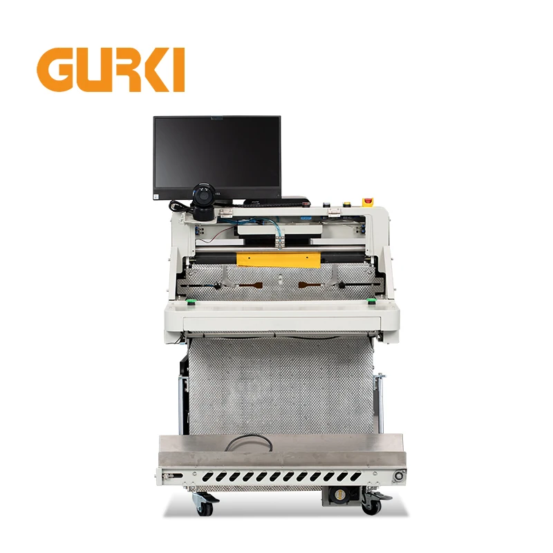 Gurki GS60E High-Speed Plastic Pouch Automatic Bagger with Label Printer & Applicator for Ecommerce Packaging
