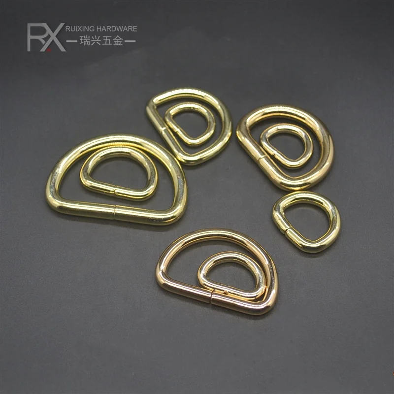 Factory Price Iron Metal Color Circle Ring for Bag Custom Size Snap O Ring Handbag Hardware Round Accessories Jump Ring Bag Part