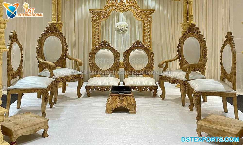 Gujarati Wedding Mandap Sankheda Furniture Royal Indian Wedding Sankheda Mandap Chairs Wedding